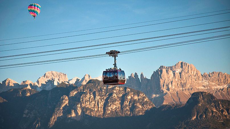 Ride the Renon Cable Car from Bolzano, Italy.