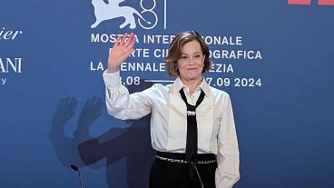 Sigourney Weaver at a press conference for the 81st Venice Film Festival opening. 