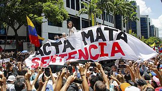 'Acta mata sentencia', lema de la manifestación cuando se cumple un mes de las elecciones en Venezuela