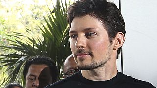 FILE - Telegram co-founder Pavel Durov appears at an event on Aug. 1, 2017 in Jakarta, Indonesia.