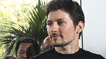 FILE - Telegram co-founder Pavel Durov appears at an event on Aug. 1, 2017 in Jakarta, Indonesia.