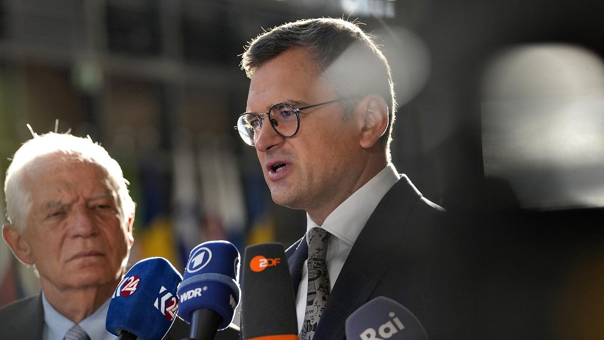 Dmytro Kuleba nahm an einem Treffen der EU-Außenminister in Brüssel teil.