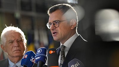 Dmytro Kuleba nahm an einem Treffen der EU-Außenminister in Brüssel teil.