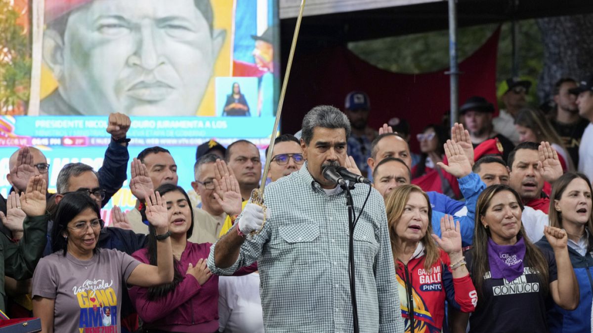 Maduro na tomada de posse do novo governo