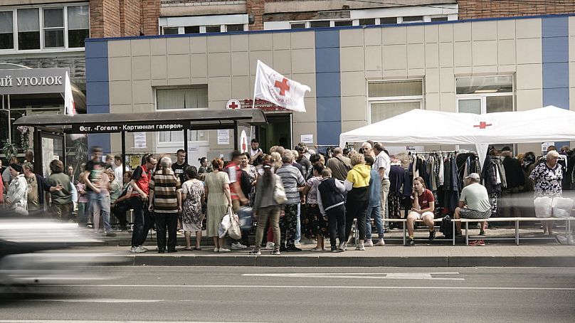 Ellátóközpont a kurszki területen