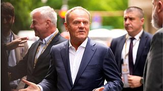 Polonya Başbakanı Donald Tusk AB zirvesi için Brüksel'de.