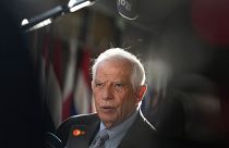 European Union foreign policy chief Josep Borrell arrives for a meeting of EU foreign ministers at the European Council building in Brussels, Thursday, Aug. 29, 2024.