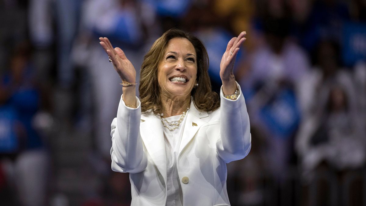 La candidate démocrate à l'élection présidentielle, la vice-présidente Kamala Harris, s'exprime lors d'un rassemblement de campagne à Savannah, en Géorgie.