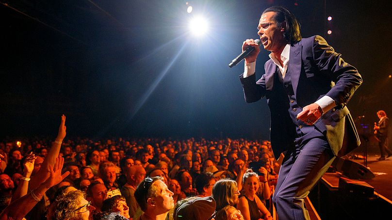 Nick Cave and The Bad Seeds perform on the Auditorium Stravinski stage during the 56th Montreux Jazz Festival in 2022