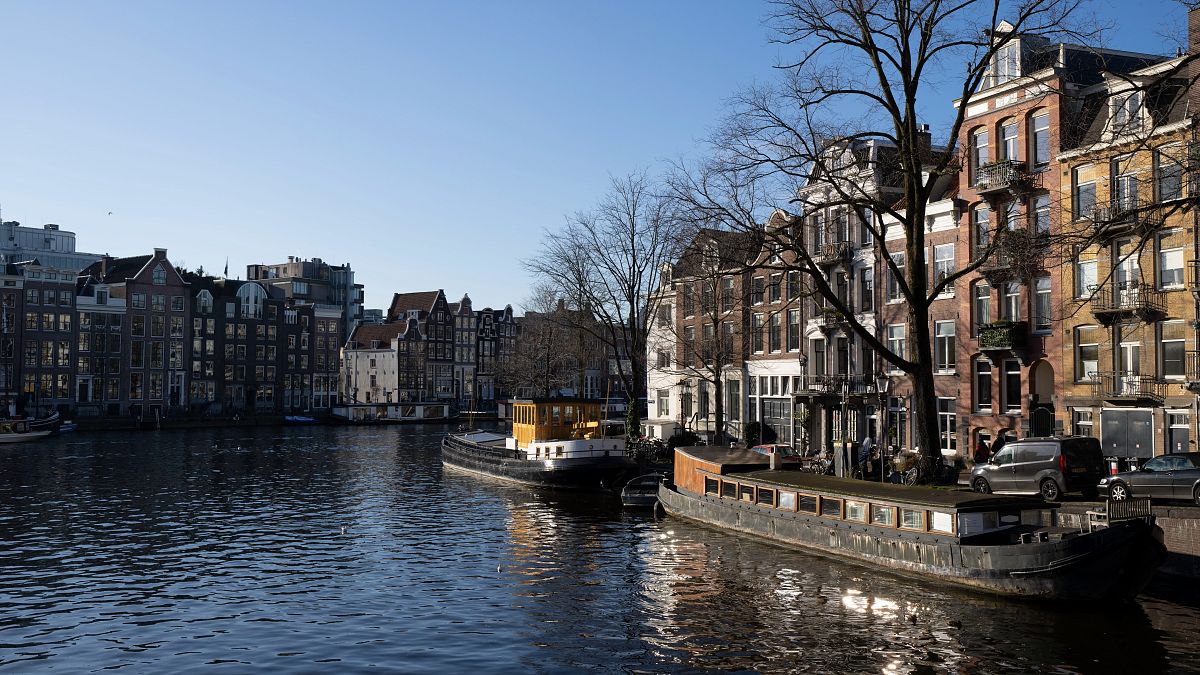 Imagen del centro histórico de Ámsterdam