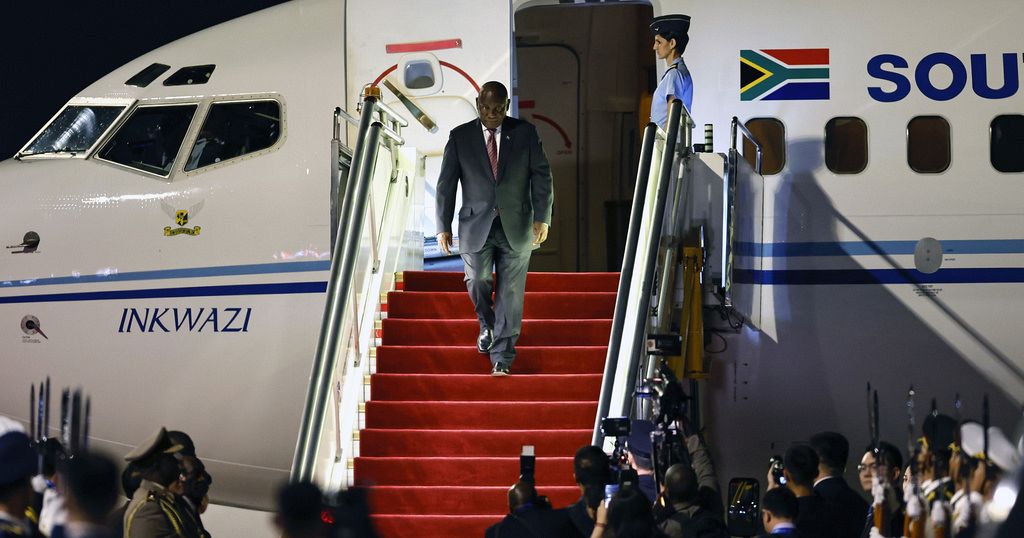 Cyril Ramaphosa arrives in Beijing for FOCAC 2024 summit