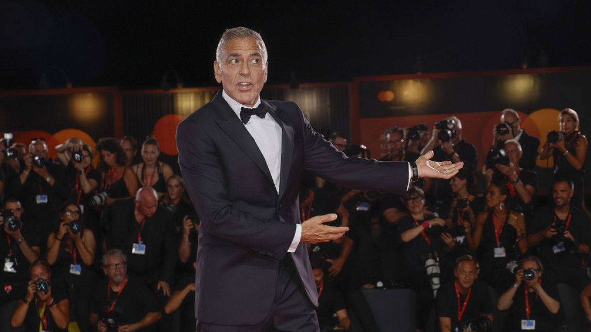 George Clooney en el Festival de Cine de Venecia. 