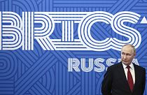 Rusya Devlet Başkanı Vladimir Putin, St. Petersburg'da düzenlenen BRICS 10. Parlamento Forumu'nda, 11 Temmuz 2024.