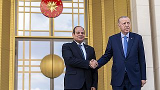 Cumhurbaşkanı Recep Tayyip Erdoğan ve Mısır Cumhurbaşkanı Abdülfettah es-Sisi, Cumhurbaşkanlığı Sarayı, Beştepe, Ankara, 4 Eylül 2024.