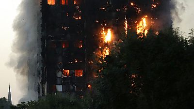 Incendio de la Torre Grenfell en Londres.