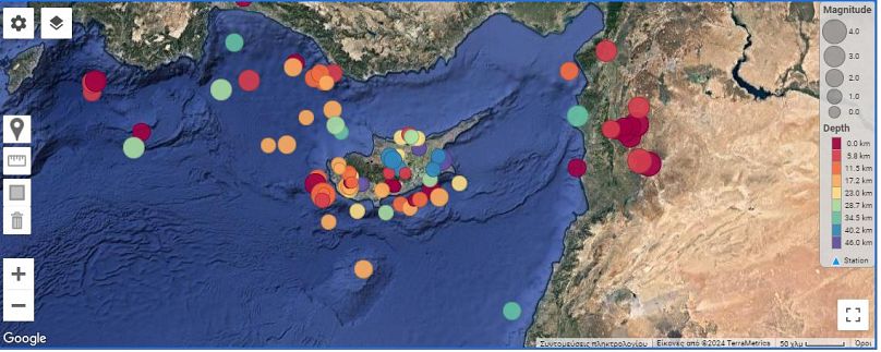 Σεισμική δραστηριότητα στην Κύπρο