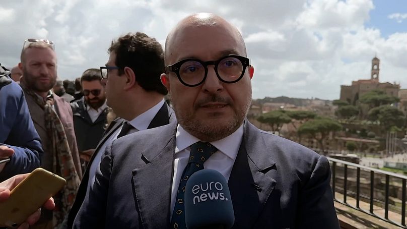 Le ministre de la Culture italien Gennaro Sangiuliano