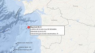 Registado sismo de magnitude 3,0 com o epicentro ser registado a 30 quilómetros a sul de Sesimbra