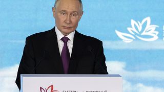 Владимир Путин выступает на ВЭФ, 5 сентября 2024