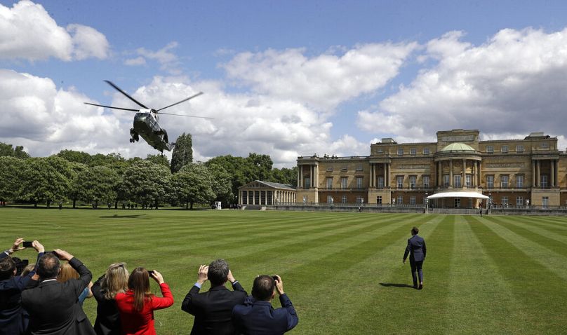 Donald Trump helikoptere 2019 júniusában 