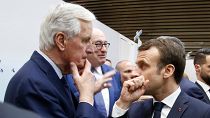 Michel Barnier és Emmanuel Macron