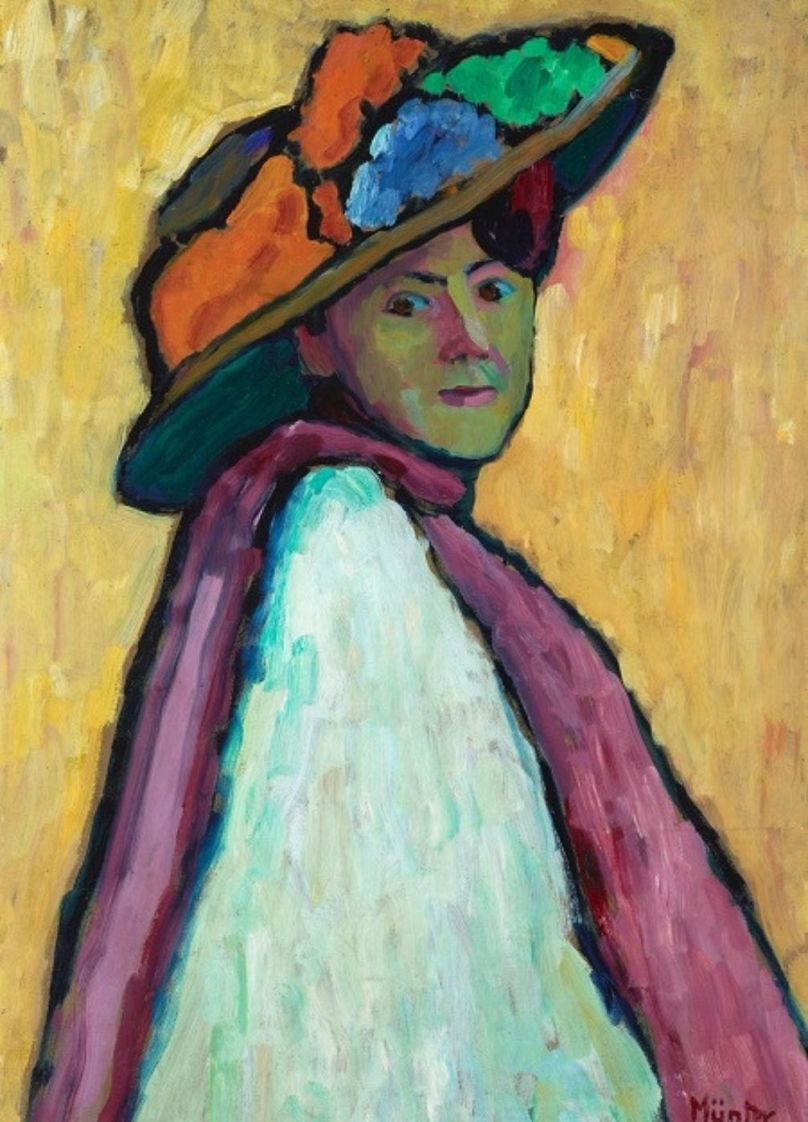 Retrato de Marianne von Werefkin (1909) por Gabriele Münter