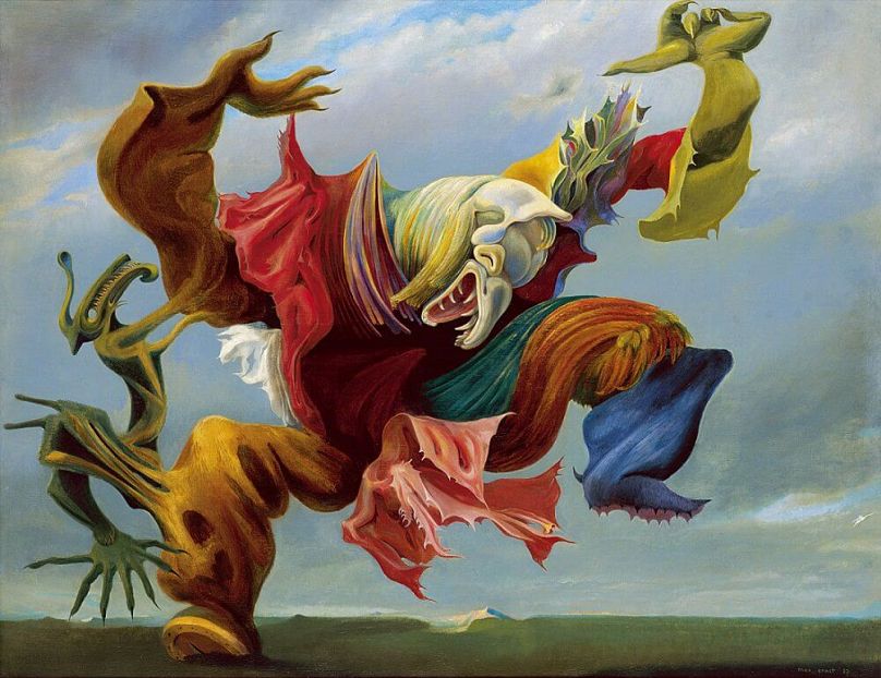 O Triunfo do Surrealismo" (1973) de Max Ernst