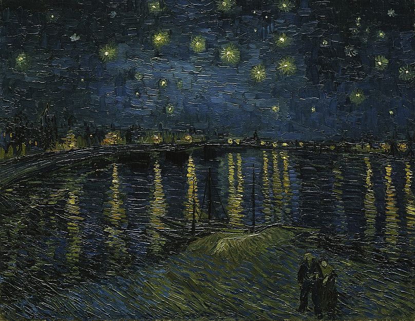 Starry Night on the Rhone (1888) by Vincent van Gogh