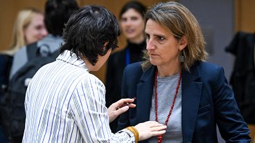 Teresa RIbera, third Deputy Prime Minister and Minister for the Ecological Transition and the Demographic Challenge at an EU Council summit in Brussels, May 2024