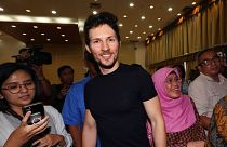 Ο συνιδρυτής της Telegram Pavel Durov συμμετέχει σε συνάντηση με τον υπουργό Επικοινωνίας και Πληροφοριών της Ινδονησίας Rudiantara στην Τζακάρτα της Ινδονησίας - φώτο αρχείου