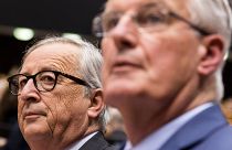 Jean-Claude Juncker, left, and Michel Barnier.