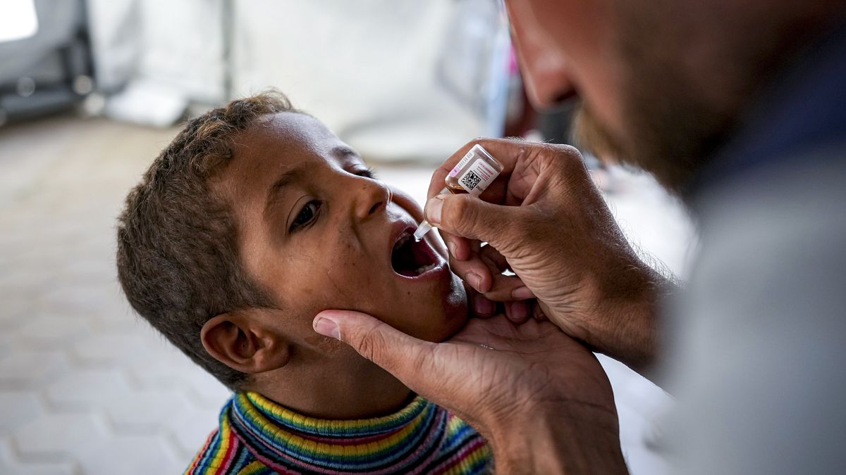 Second round of emergency polio vaccinations begins in Gaza