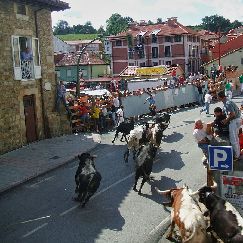 Taurine festivity held in Ampuero, Cantabria, Spain.