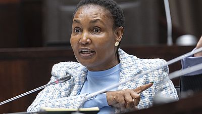 South Africa's justice minister denies corruption in bank scandal