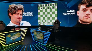 Magnus Carlsen and Hans Niemann play chess online for the first time since a cheating scandal two years ago. 