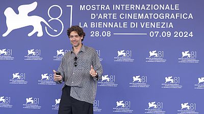 Tayo Cittadella Jacobsen posa per i fotografi per il film 'Love' - Festival di Venezia, venerdì 6 settembre