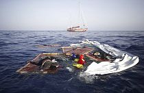 Un'imbarcazione naufragata nel Mediterraneo