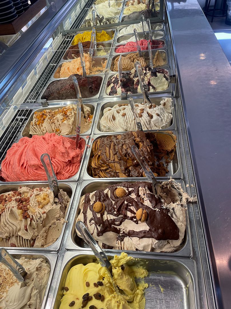 Part of Terra's gelato selection