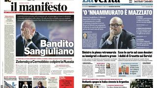 prime pagine sul caso Boccia-Sangiuliano