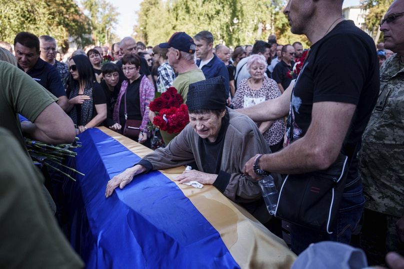 Funeral de soldados caídos en Ucrania. 