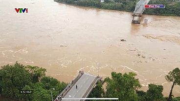 Collapsed bridge