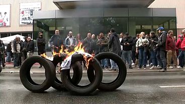 Proteste gegen drohendes Aus von Audi in Brüssel