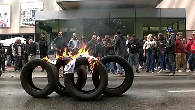 Proteste gegen drohendes Aus von Audi in Brüssel