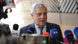 Foto de archivo: Antonio Tajani en Bruselas en mayo de 2024.