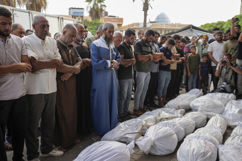 Cadáveres en la Franja de Gaza en una imagen de archivo. 