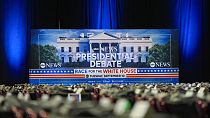 The stage is set for the Trump-Harris presidential debate in Philadelphia.