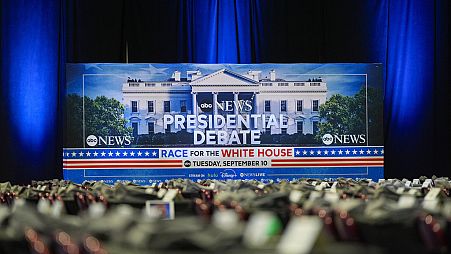 The stage is set for the Trump-Harris presidential debate in Philadelphia.