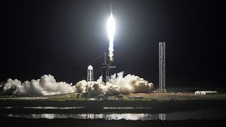 Dört kişilik mürettebatla birlikte SpaceX Falcon 9 roketi, Florida'da bulunan Cape Canaveral'daki Kennedy Uzay Merkezi'nden fırlatılıyor, 10 Eylül 2024.