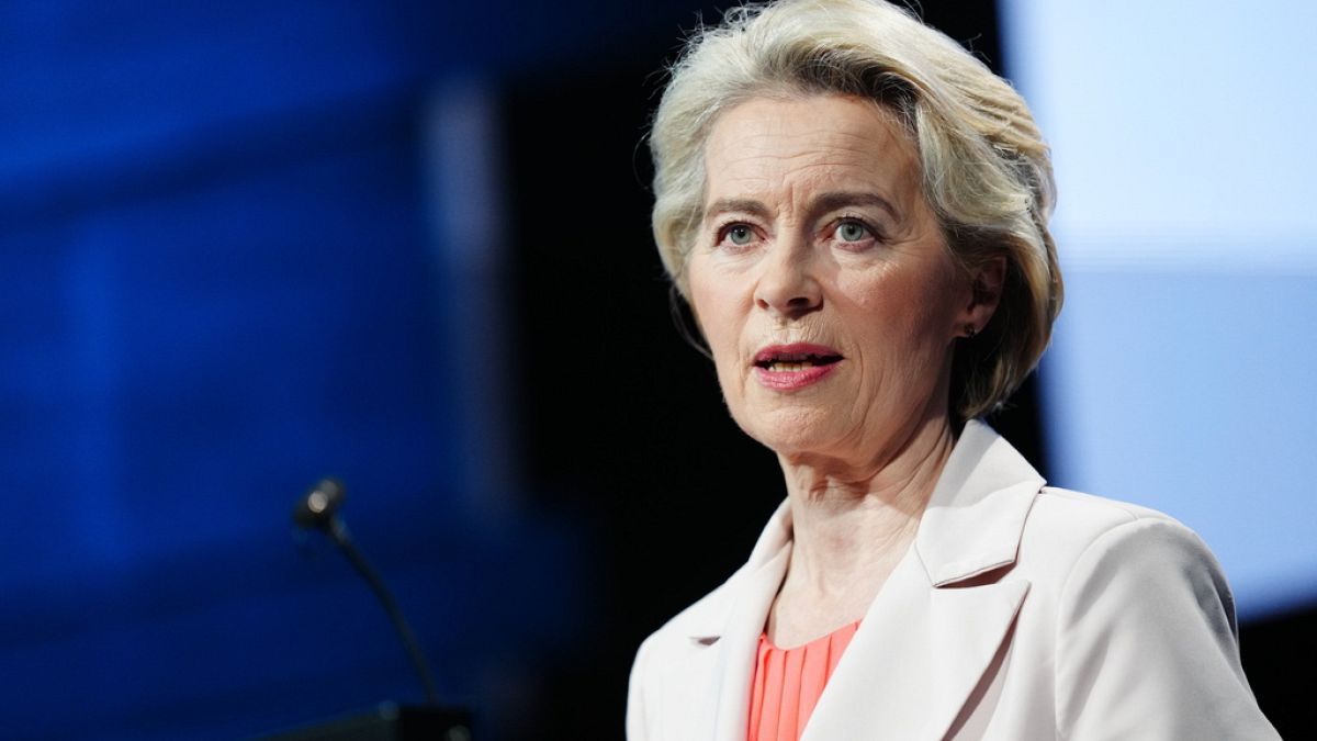 Ursula von der Leyen Koppenhágában május 14-én