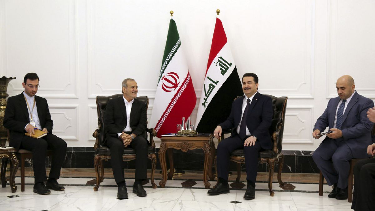 Iran's Pezeshkian seeks to cement ties in Iraq on his first trip abroad as president